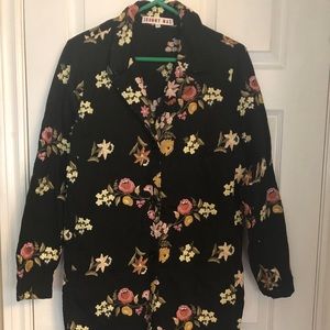 Johnny Was Spectacular Duster Knee-length Embroidered Jacket Sz L